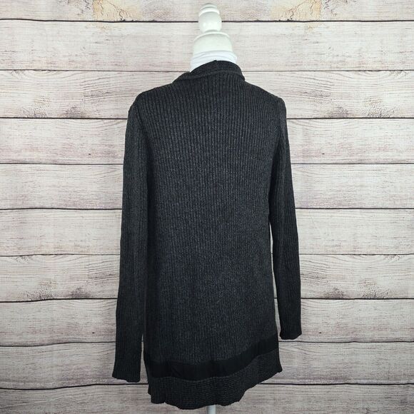 Athleta Knit Grey Sentinel Thermolite Merino Wool Blend Heavyweight Sweater Med - Picture 3 of 8